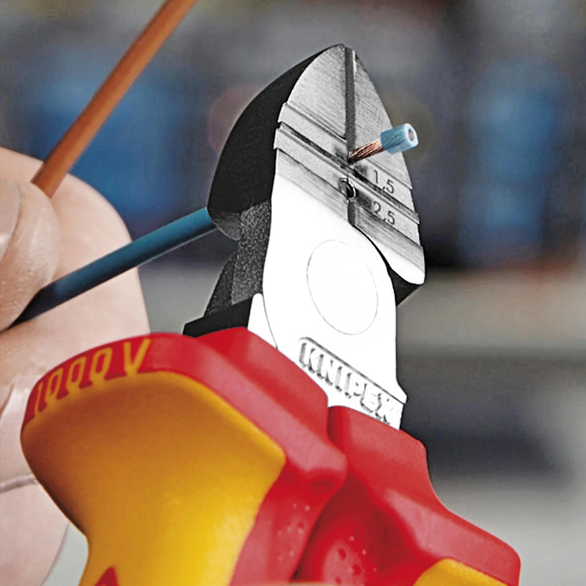 Abisolier- Seitenschneider VDE 160 mm - 5