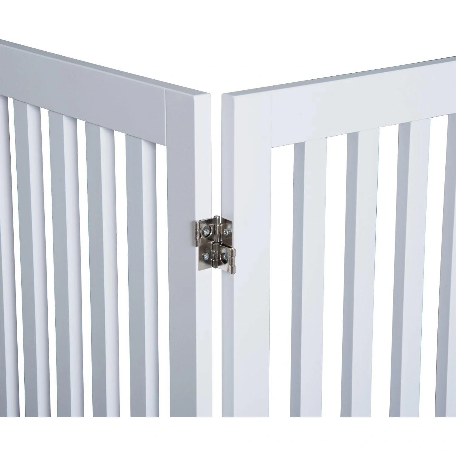 Absperrgitter Hundegitter 154,5cm faltbar Weiß - 1