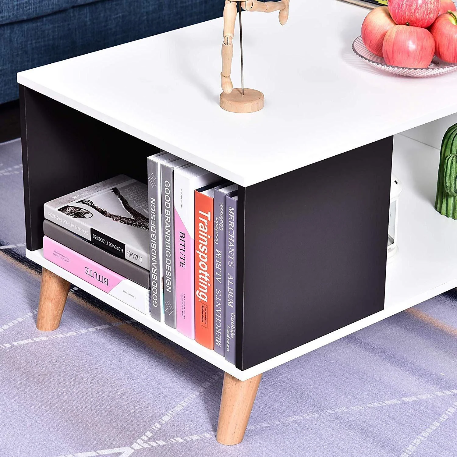 Couchtisch mit 3 Fächer - 8