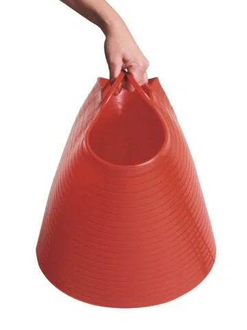 Eimer "Flex Bag", ca. 12 l, Farbe rot - 4