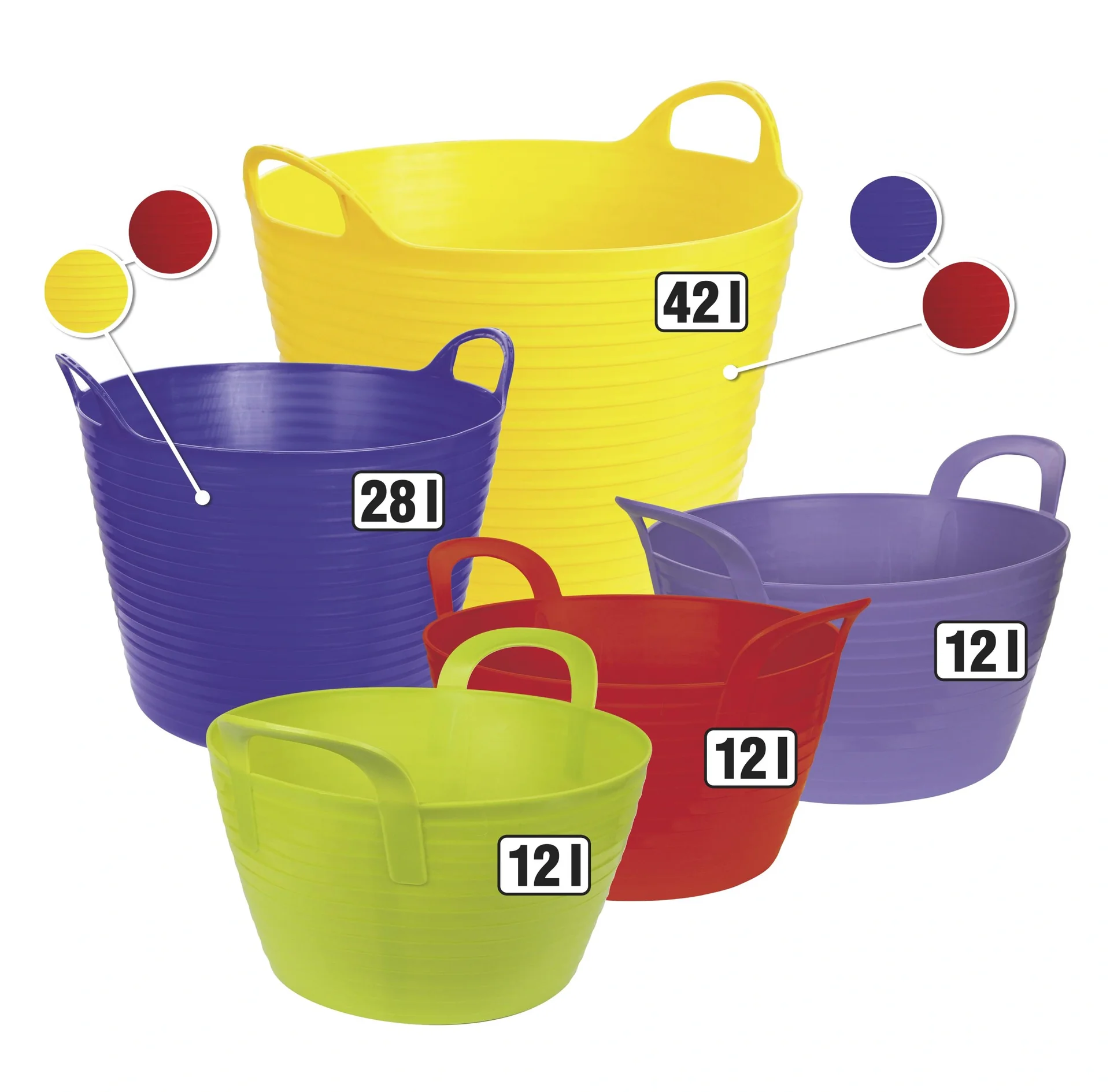 Eimer "Flex Bag", ca. 12 l, Farbe grün - 4