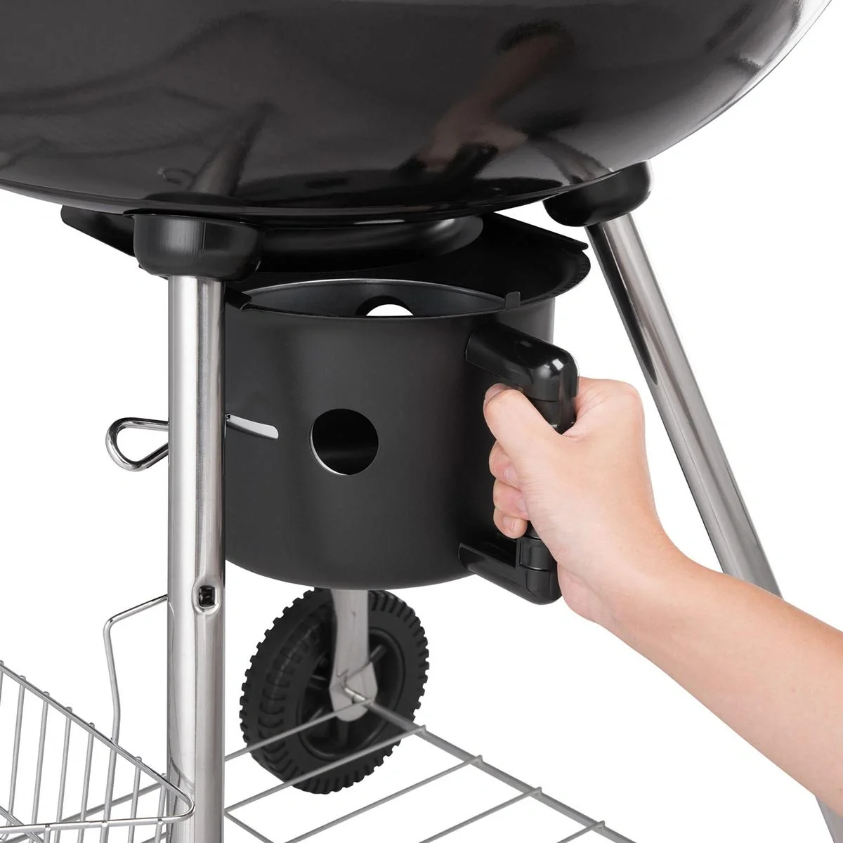 Barbecue - BBQ - auf zwei Rädern - Schwarz - 90x58x68cm - 5