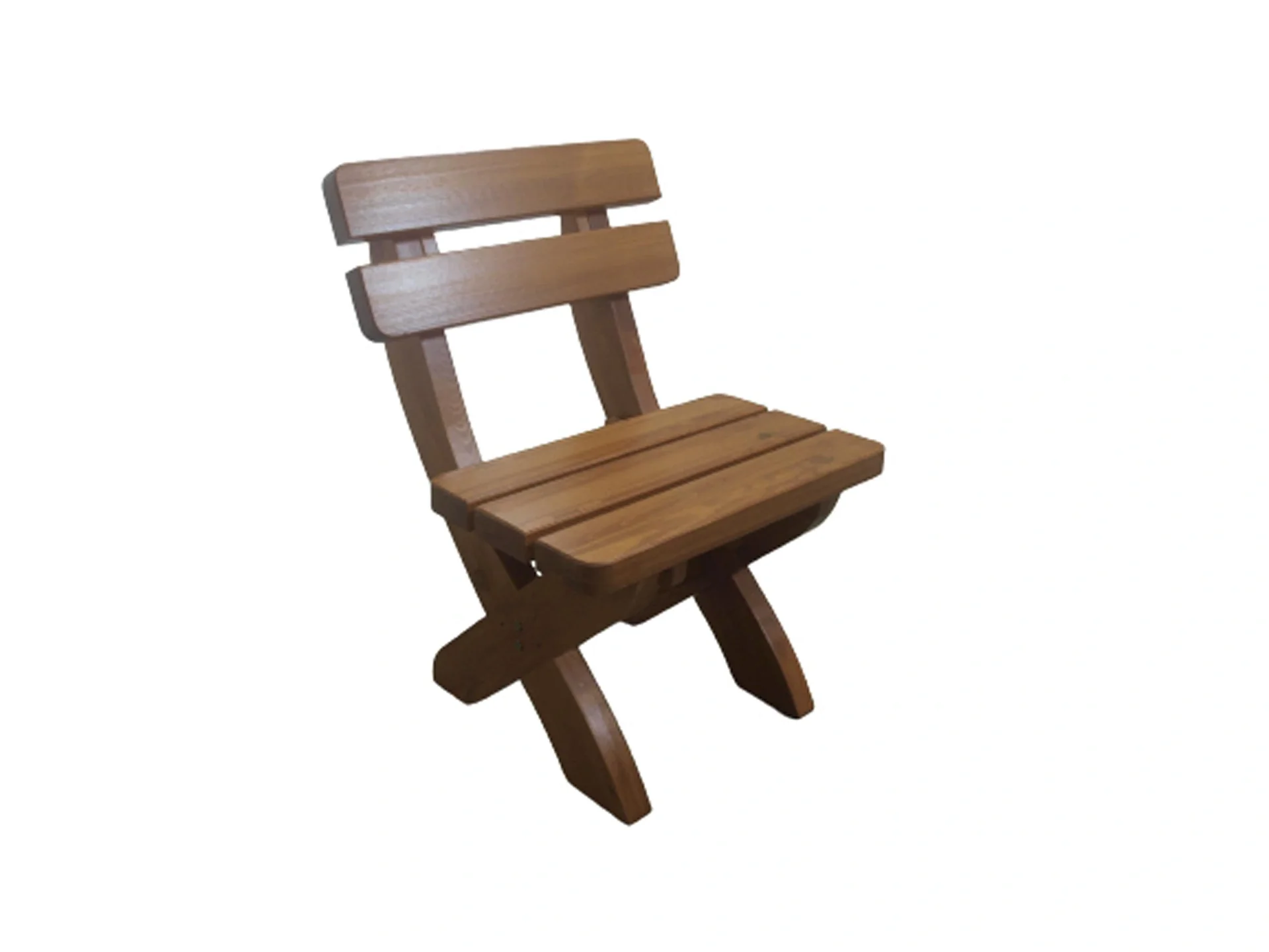 Holz-Sessel Landsberg honigbraun - 1