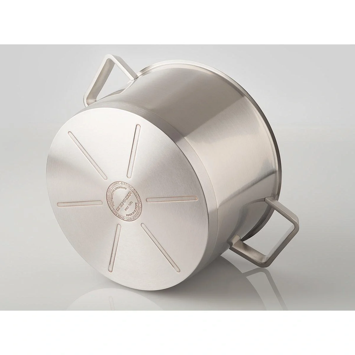 Mehrzer Premium - Hoher Kochtopf mit Deckel - 24 cm - Edelstahl - 8