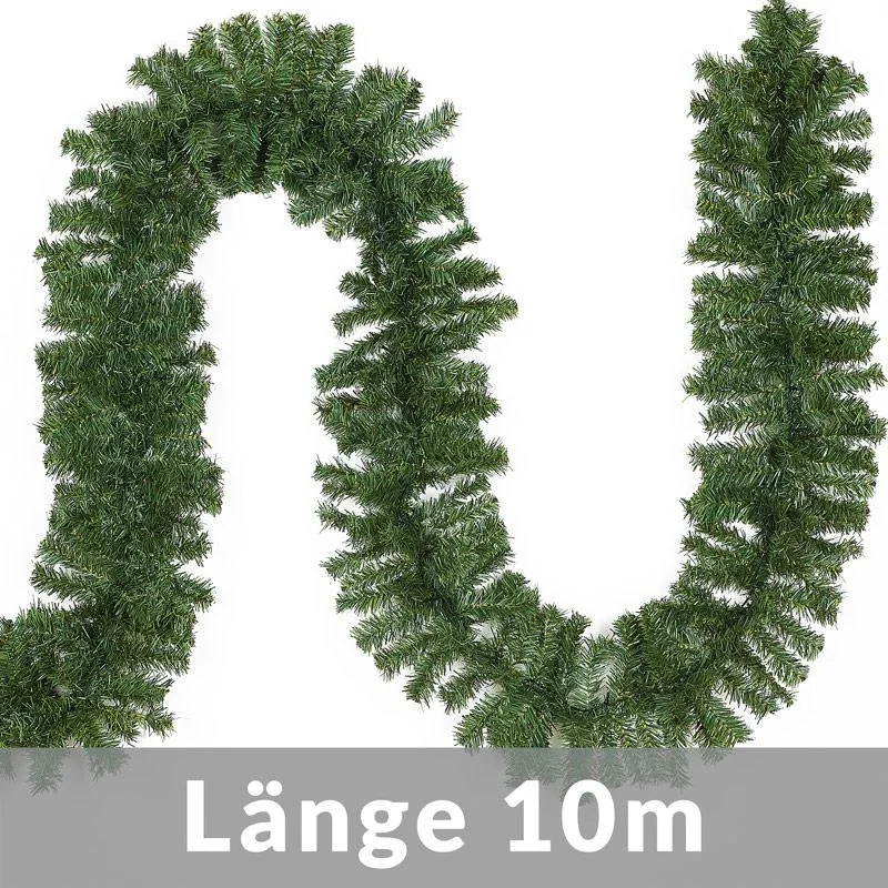 Girlande Weihnachtskranz 10m mit 200 LED's für innen/außen - 4
