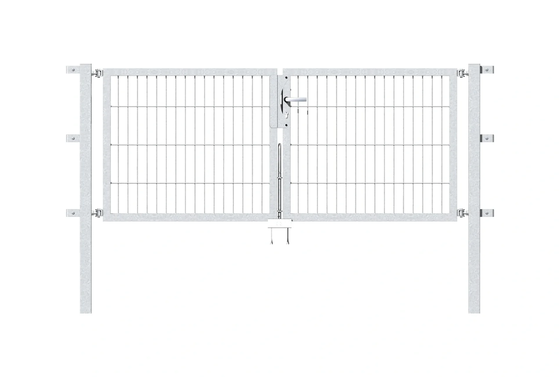 Doppeltor Flexo mit Zubehör, feuerverzinkt, Breite 200 cm, Höhe 200 cm, PF: 60x60 cm - 3