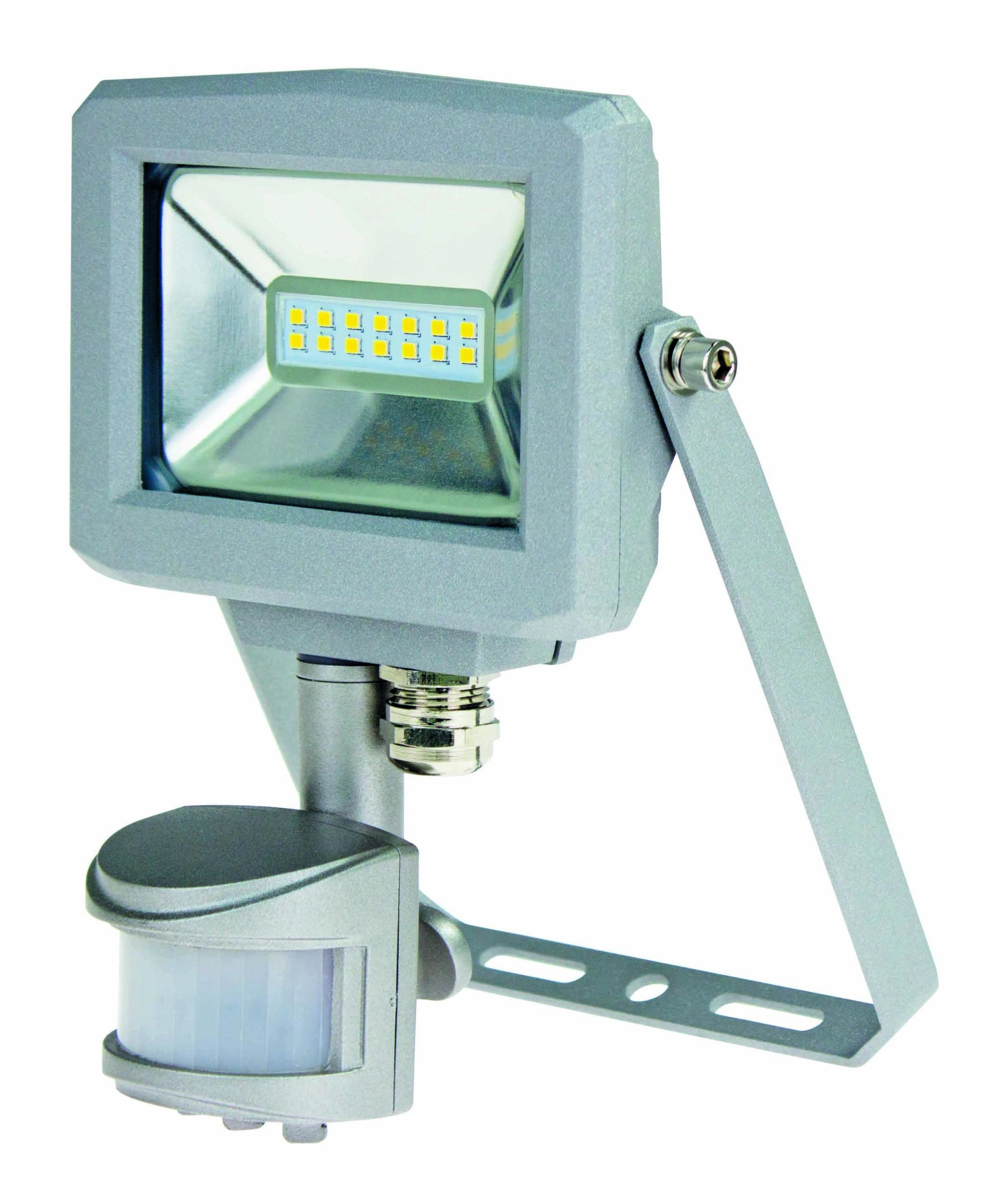 LED-Strahler Slimline 10W, IP44, mit Bewegungsmelder und Samsung-Chip, ohne Zuleitung - 1