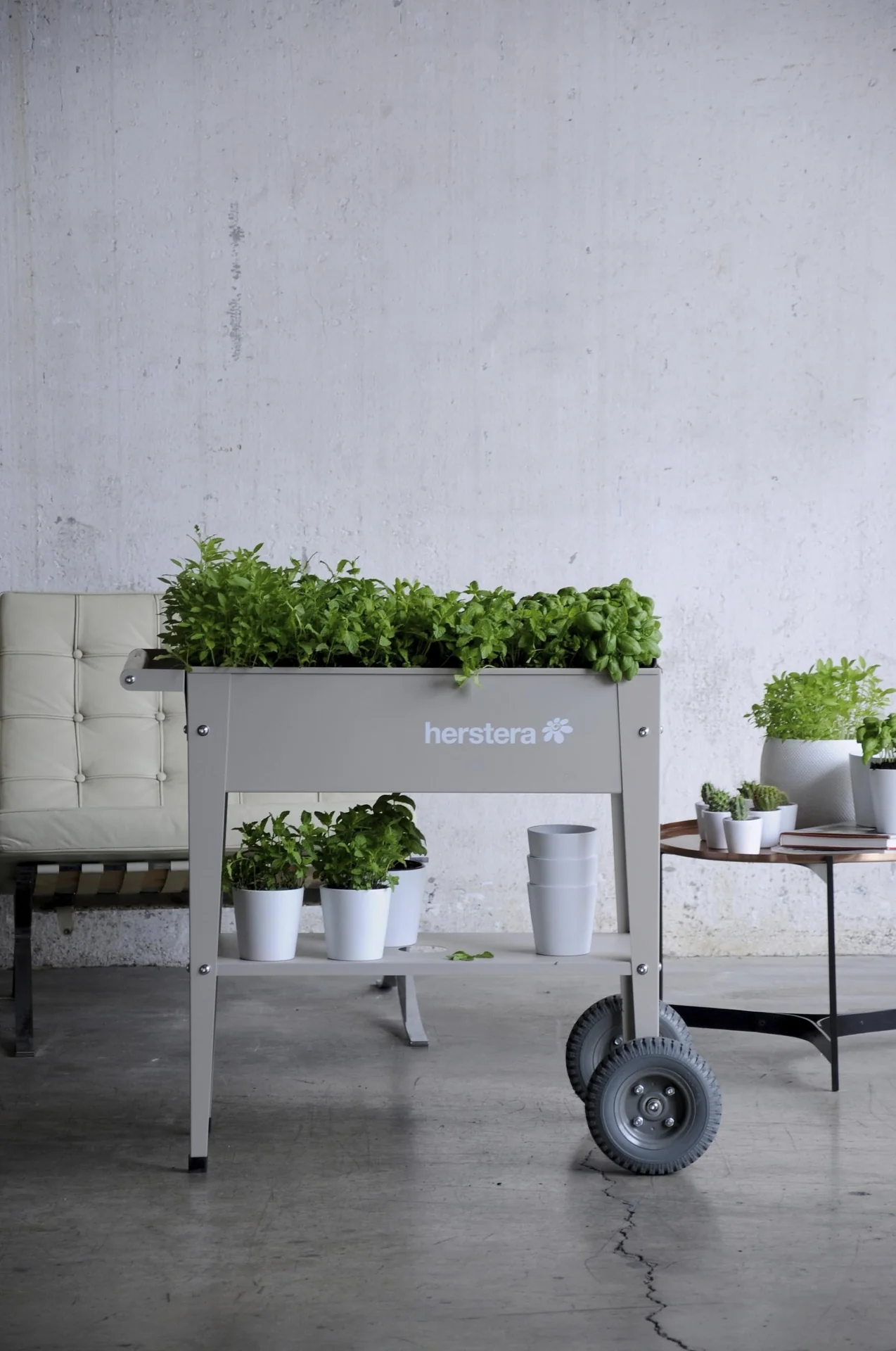 Kräuterfabrik Barcelona Liso taupe, 75x35x80 cm - 6