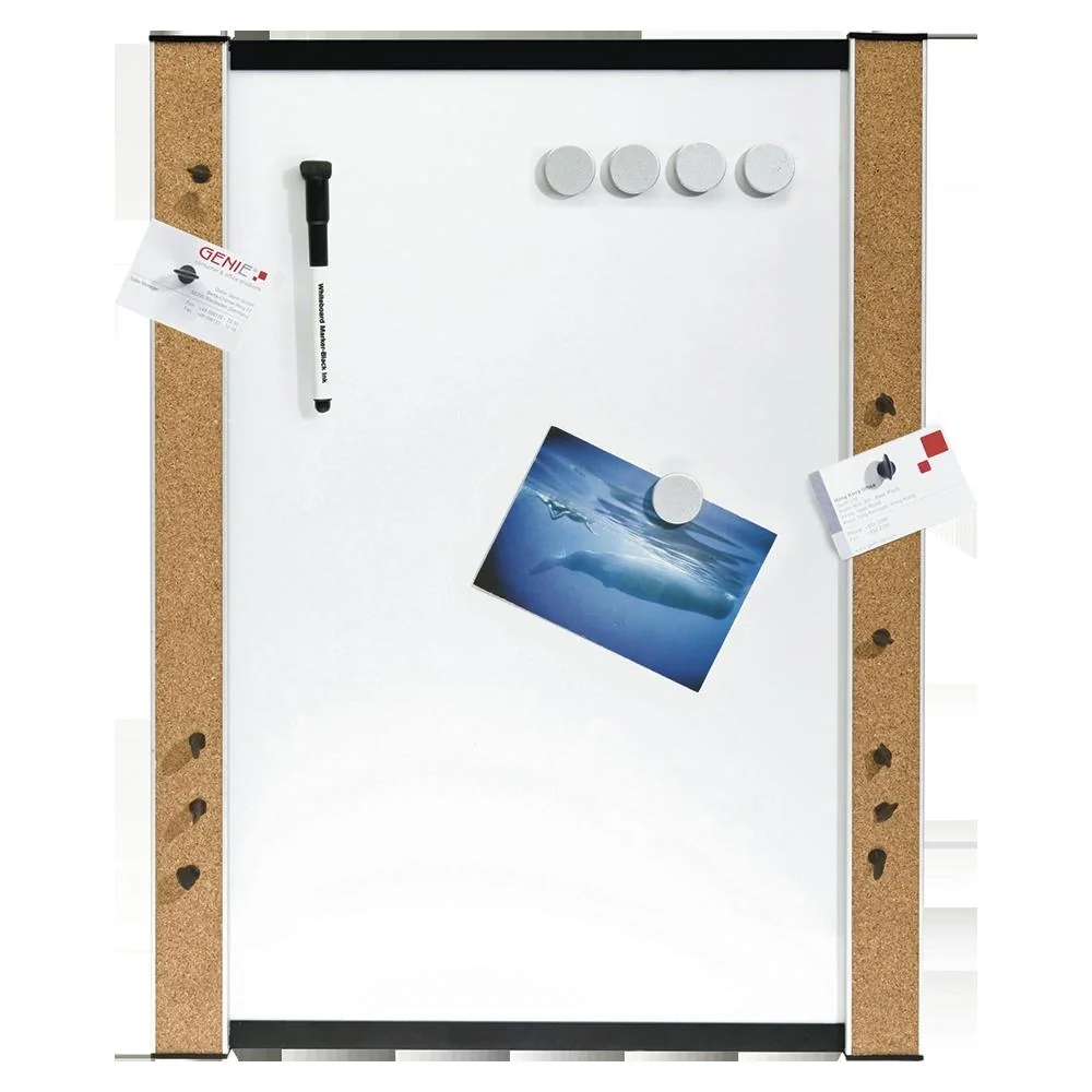 Whiteboard + Magnettafel + Korkrand für Notizzettel - 1