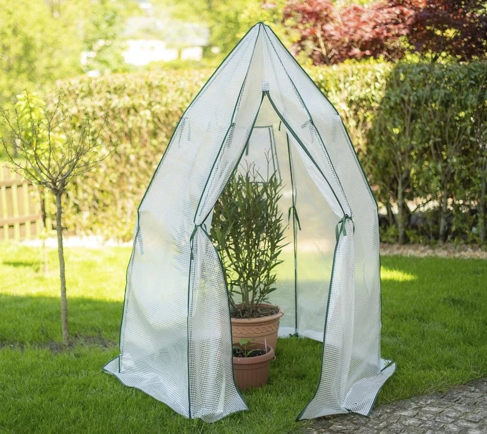 Zelt Winterzelt 160x160x183 cm Weiß - 9