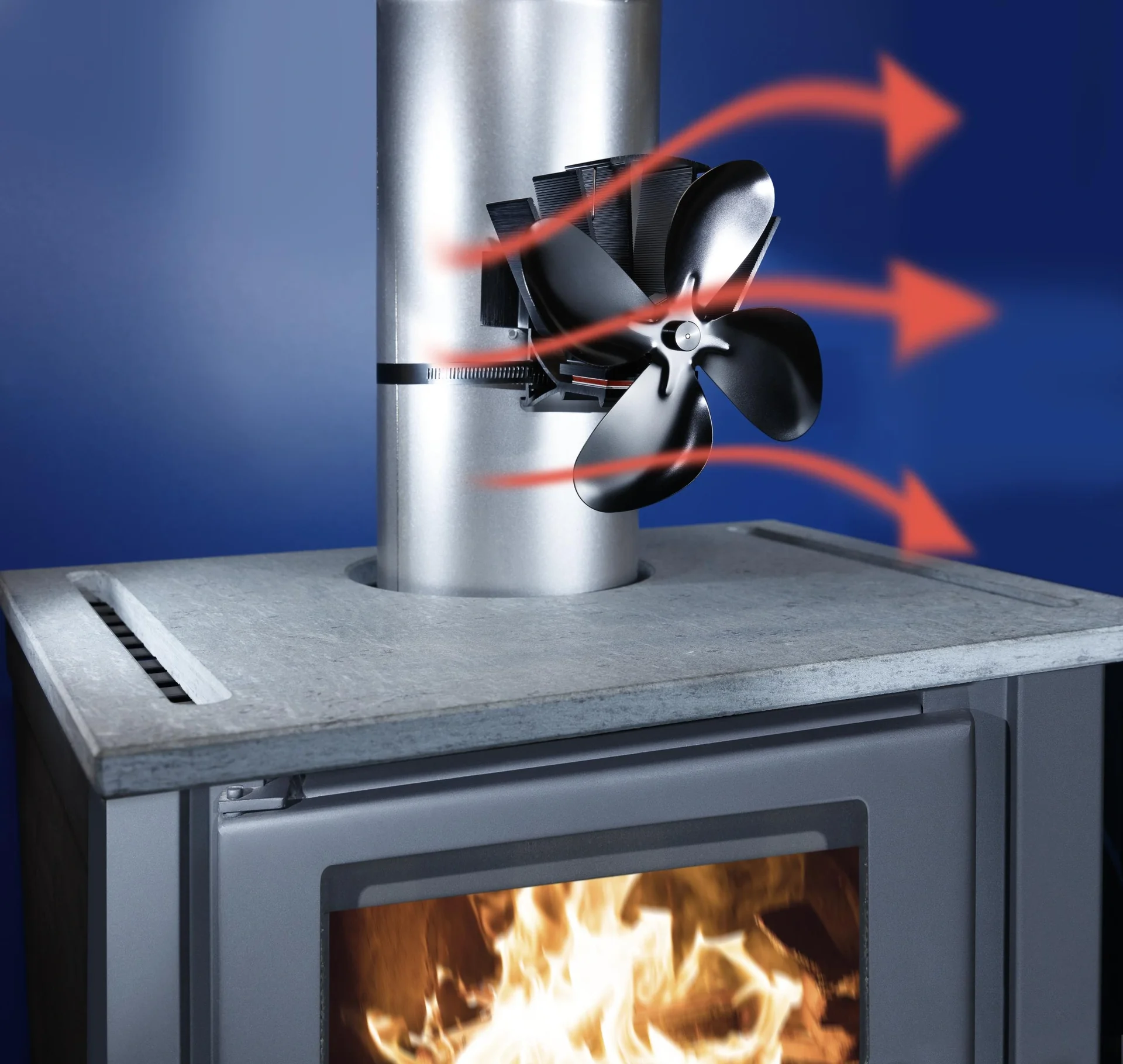 Kaminventilator für Rohre - 6