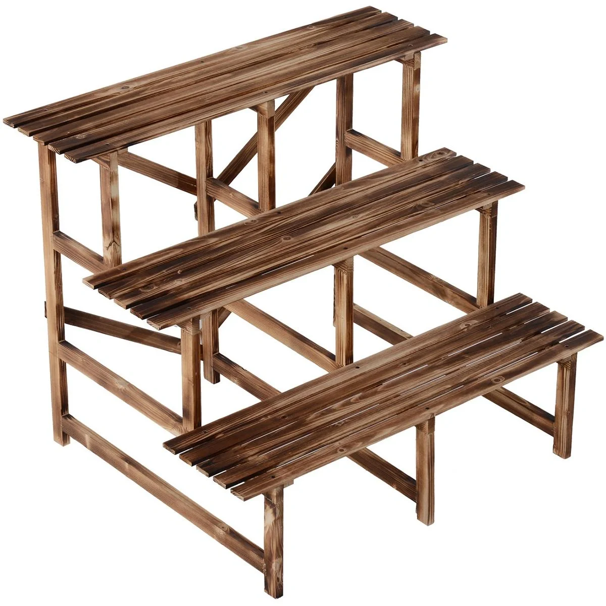 Pflanzentreppe mit 3 Stufen natur - 3