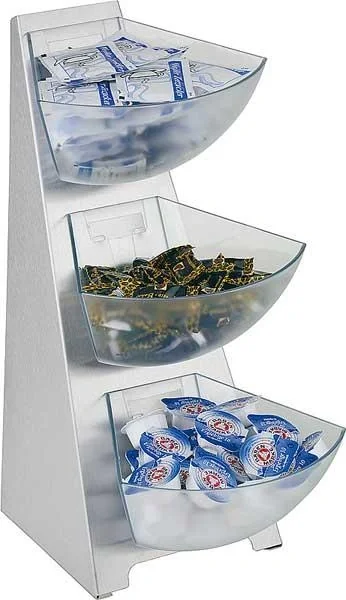 Multi-Rack, Küchenregal, Portionsschütte, Portionsspender, 18/0 Edelstahl, Volumen pro Schütte 1 L, 3-stufig - 2