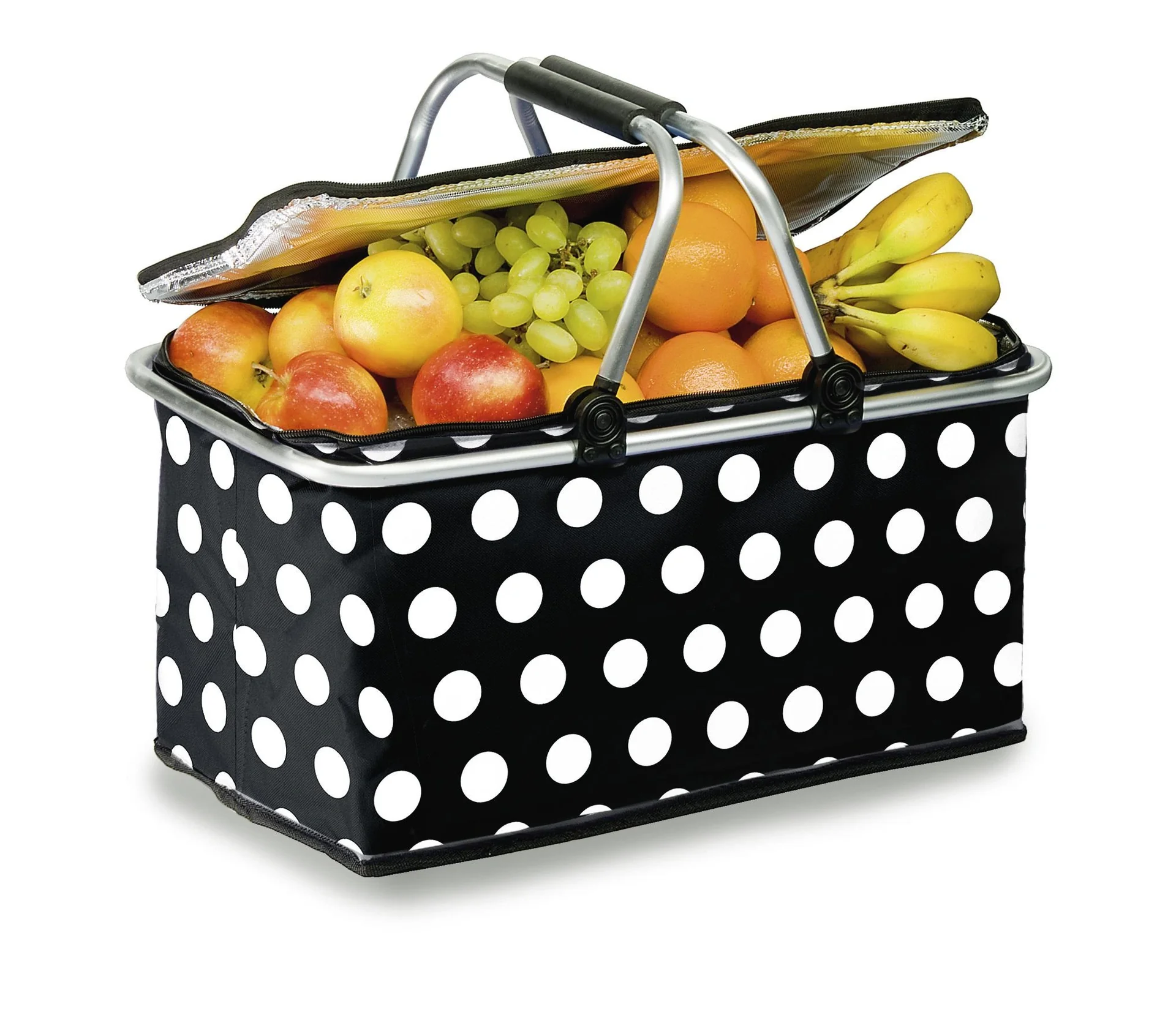 Thermo-Korb, uni schwarz (ohne Punkte) - 2