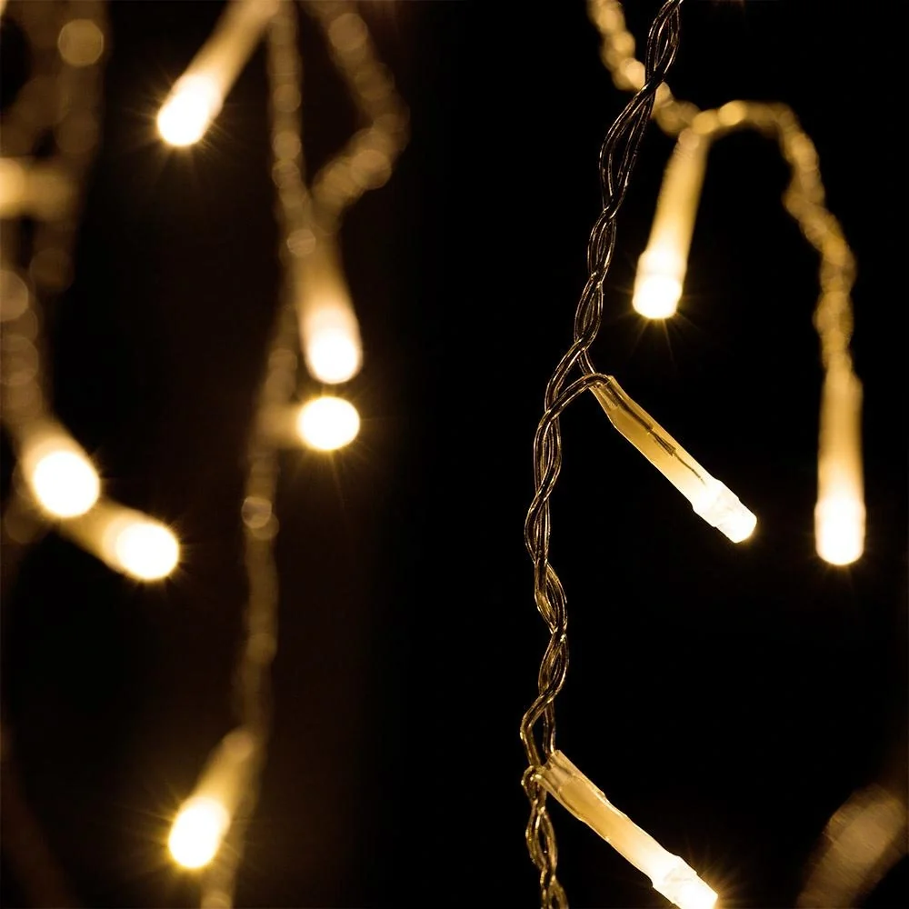 Eiszapfenbeleuchtung 15m mit 400 LEDs - warmweiß - 4