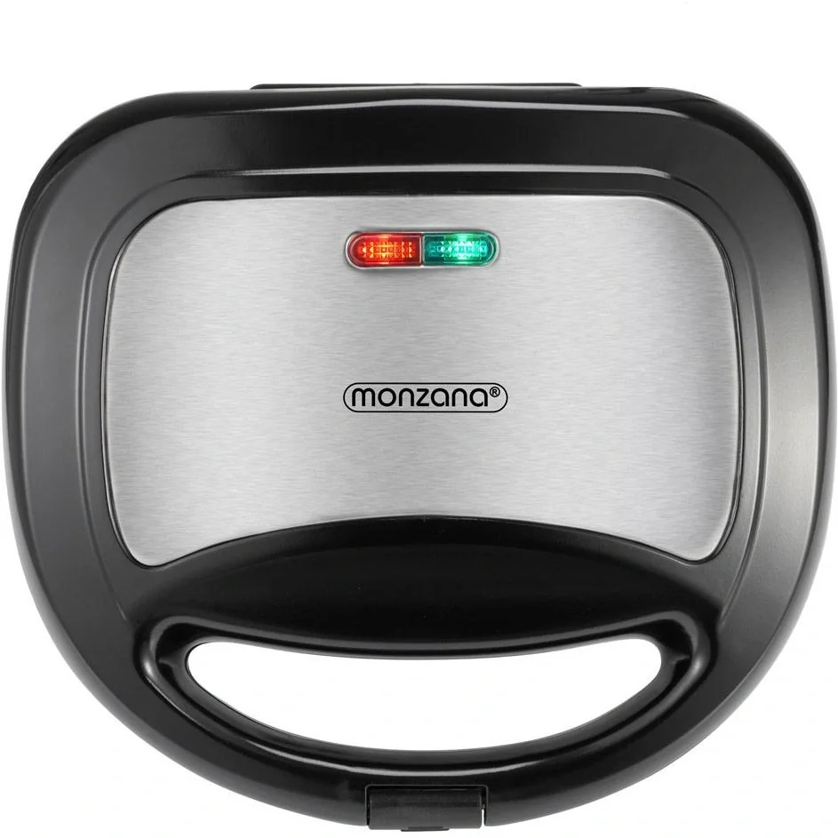 Kontaktgrill - Panini-Grill - Schwarz/Silber 750W - 6