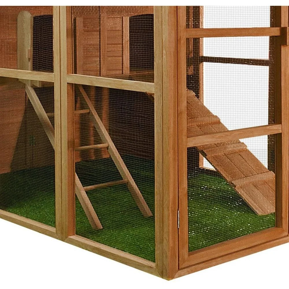 Hühnerstall 148 x 151 x 172 cm, Holz, Braun - 9