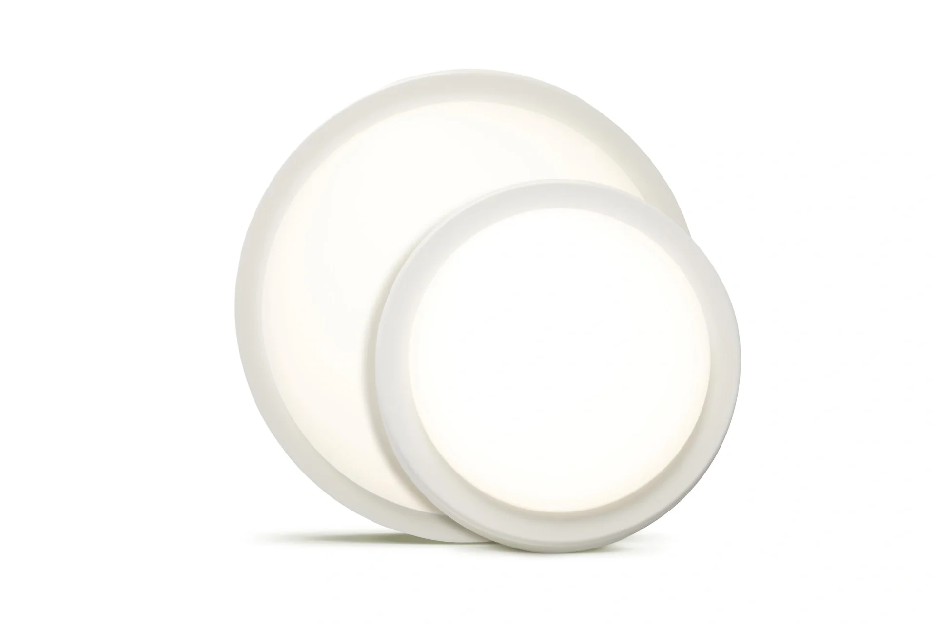 ECO Wand- und Deckenleuchte mit Wechselring in chrom und weiß, 28cm, 17 Watt, IP54 - 3