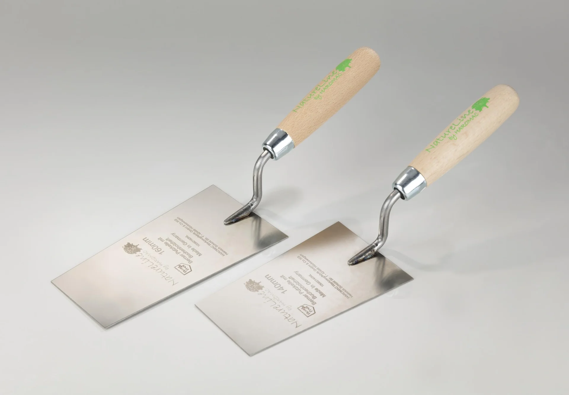 Berner Putzkelle, 140mm, Rostfrei, Heft Naturholz - 2