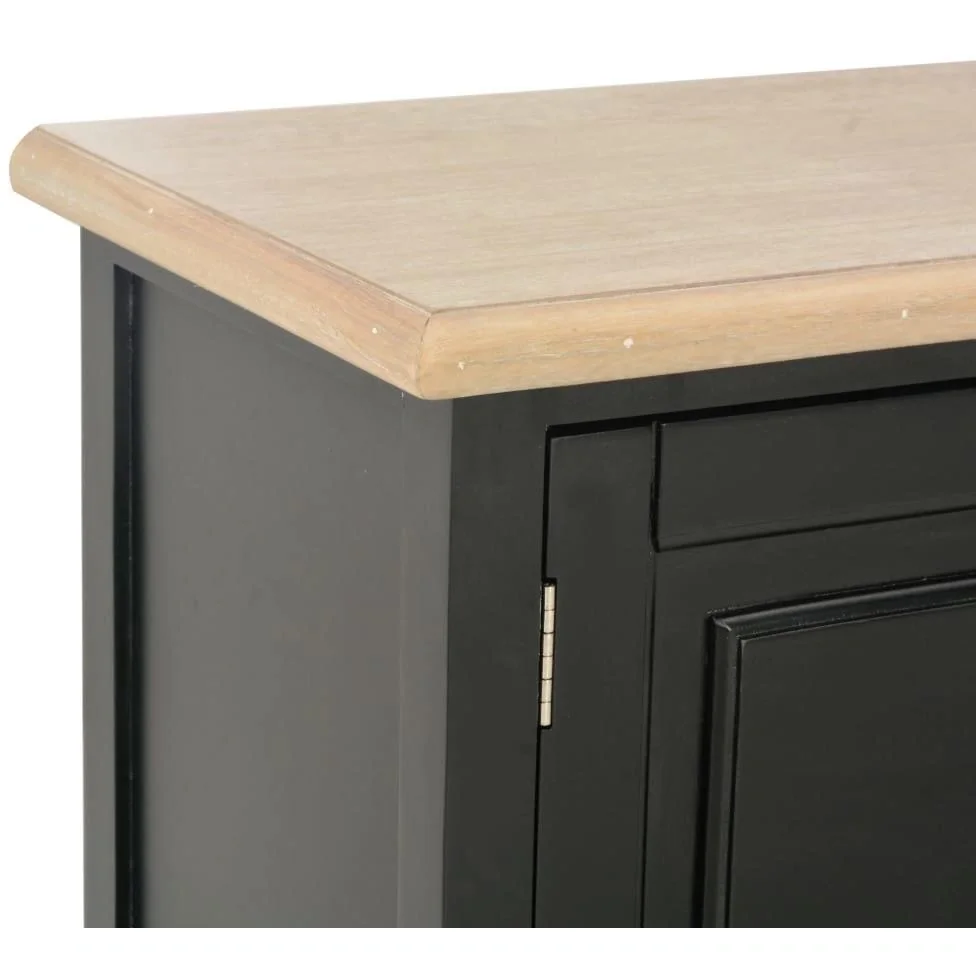 TV-Schrank 120x30x40 cm Holz schwarz - 6