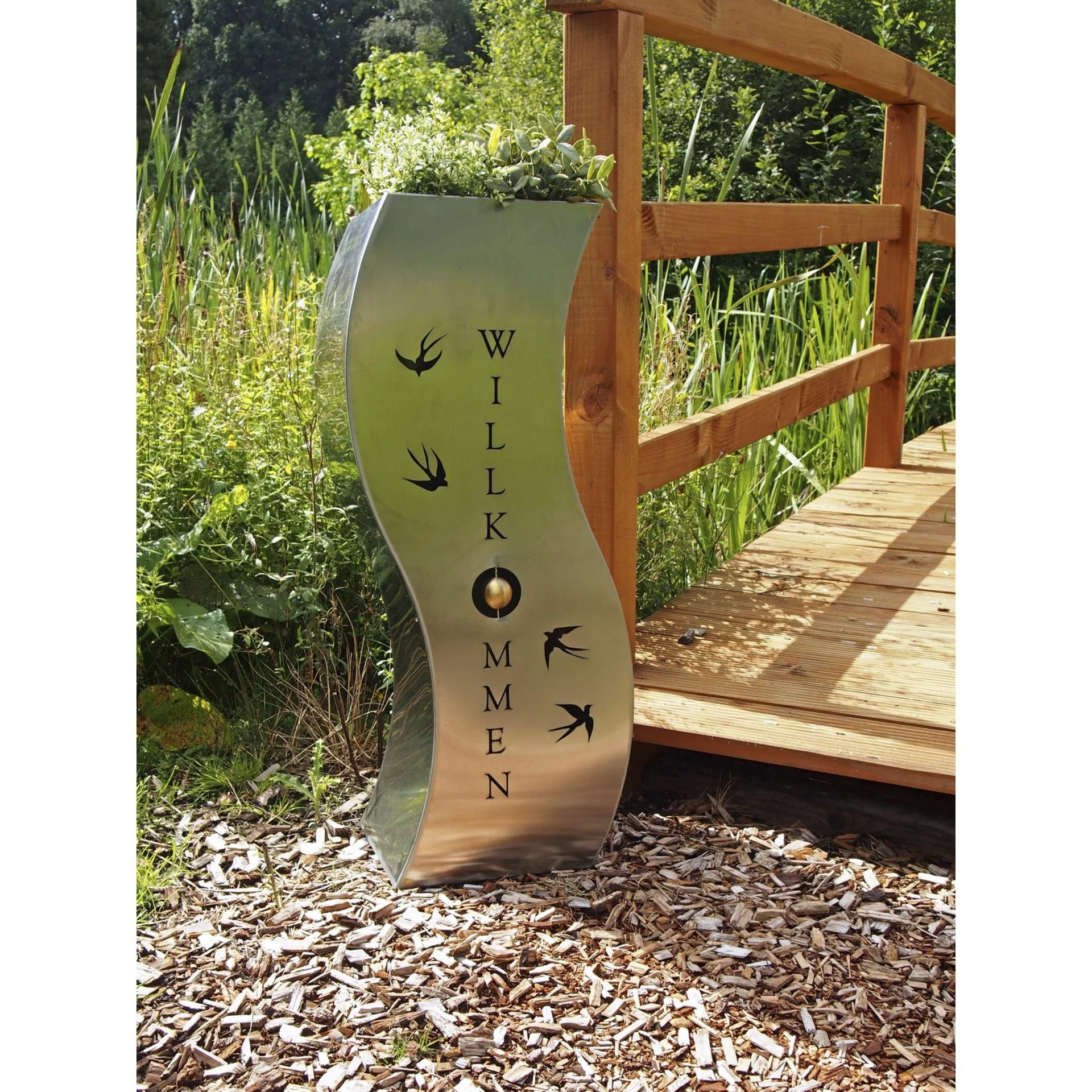 Pflanzsäule "Schwalbe" - 2