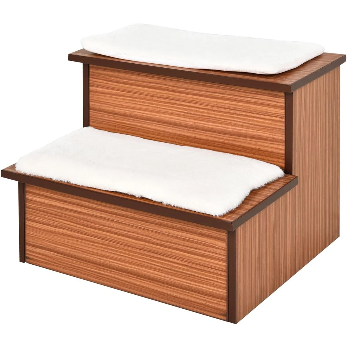 Haustiertreppe für Hunde und Katzen MDF-Plüsch - 1