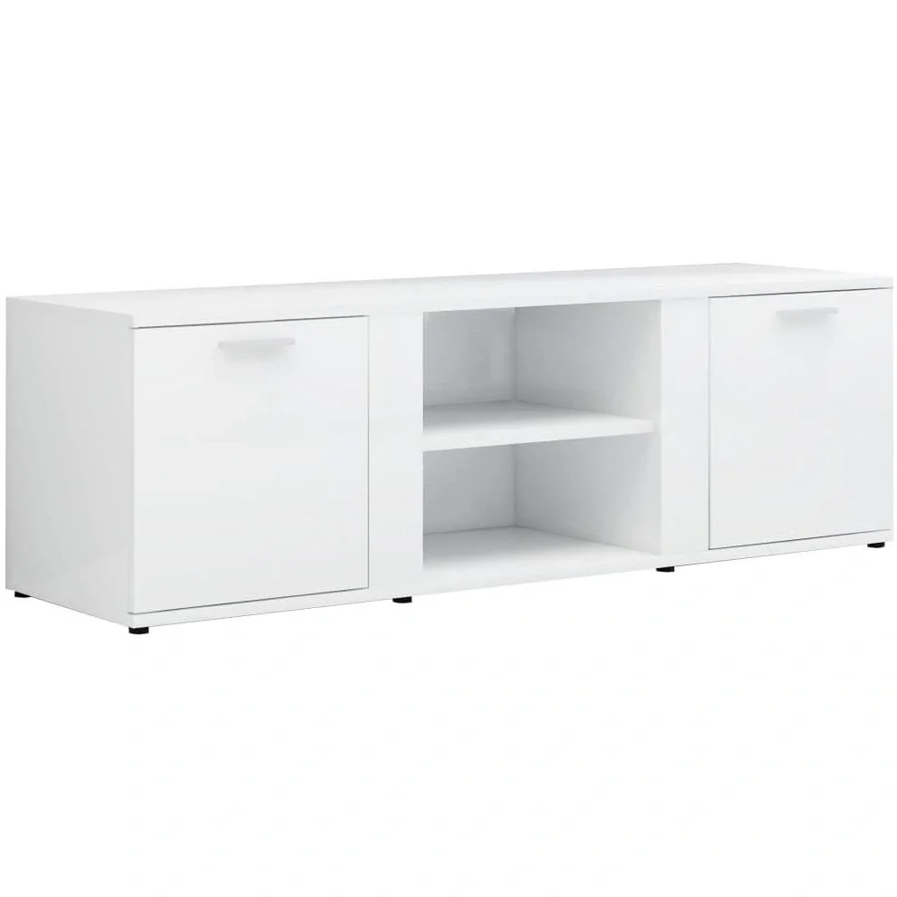 TV-Schrank 120x34x37 cm Hochglanz weiß Spanplatte - 6