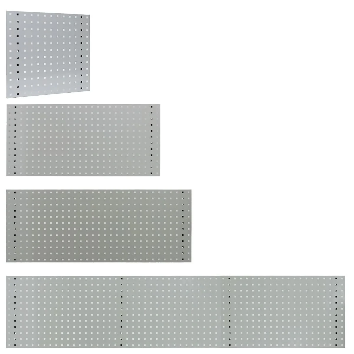 Lochplatte 1177mm x 456mm, RAL 7035 - 2