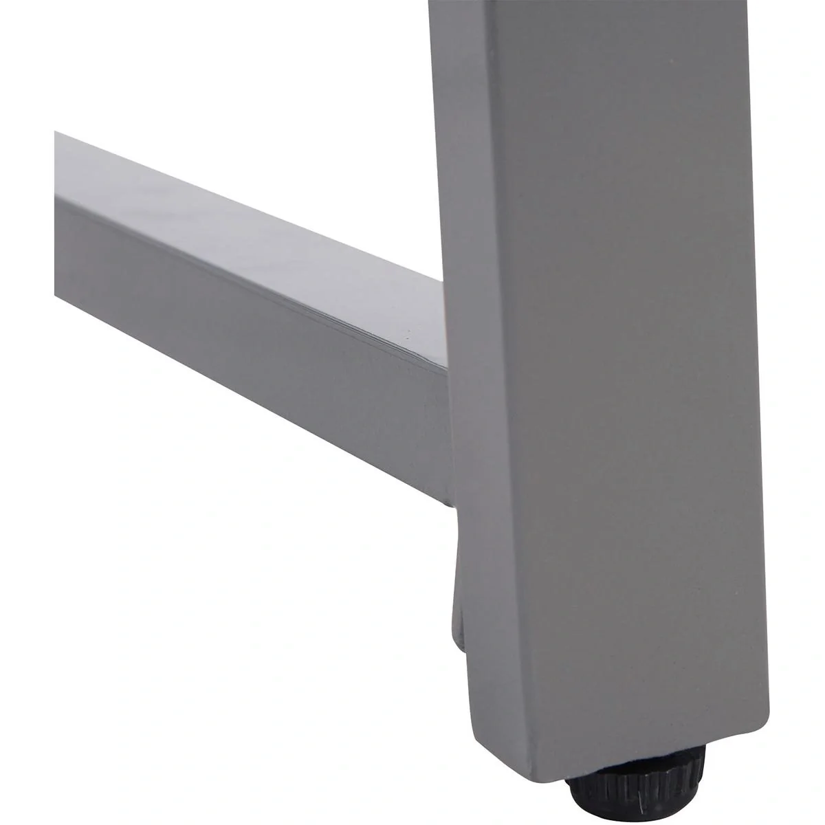 Polyrattan Gartentisch mit Hartglas grau - 9