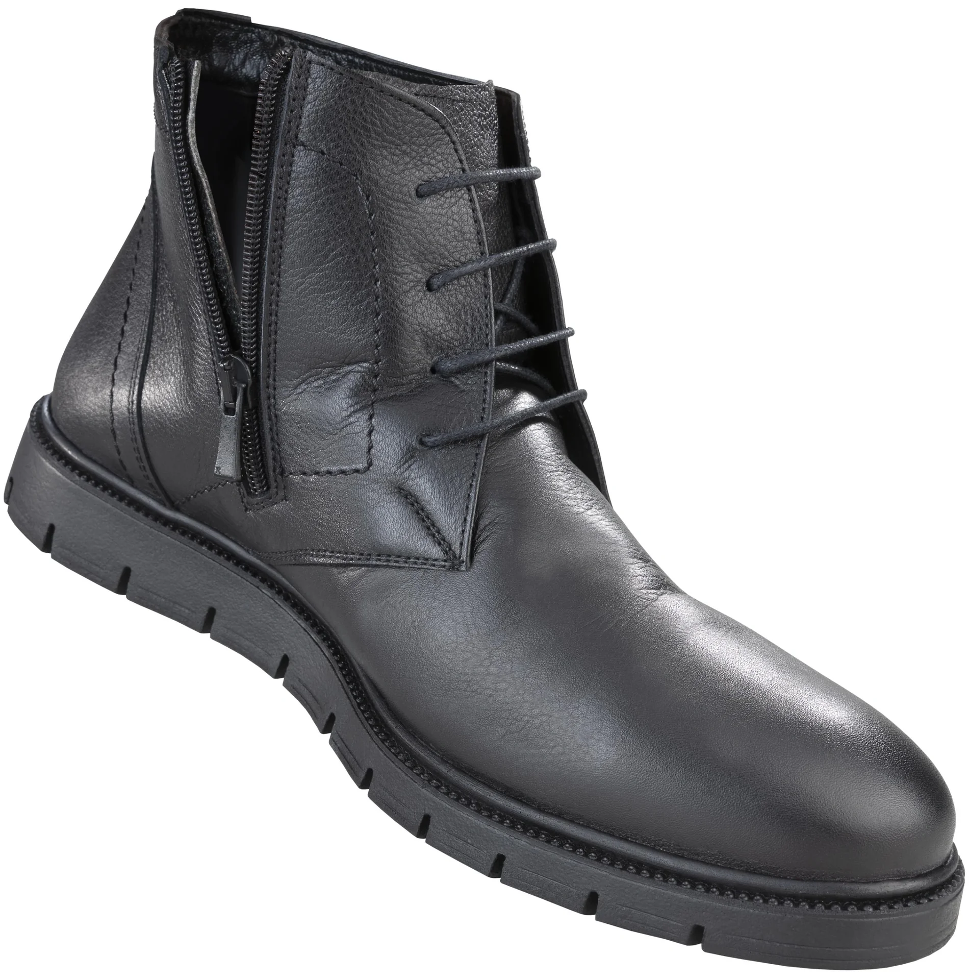 Halbstiefel mit Reißverschluss, Farbe schwarz, Gr.40 - 9