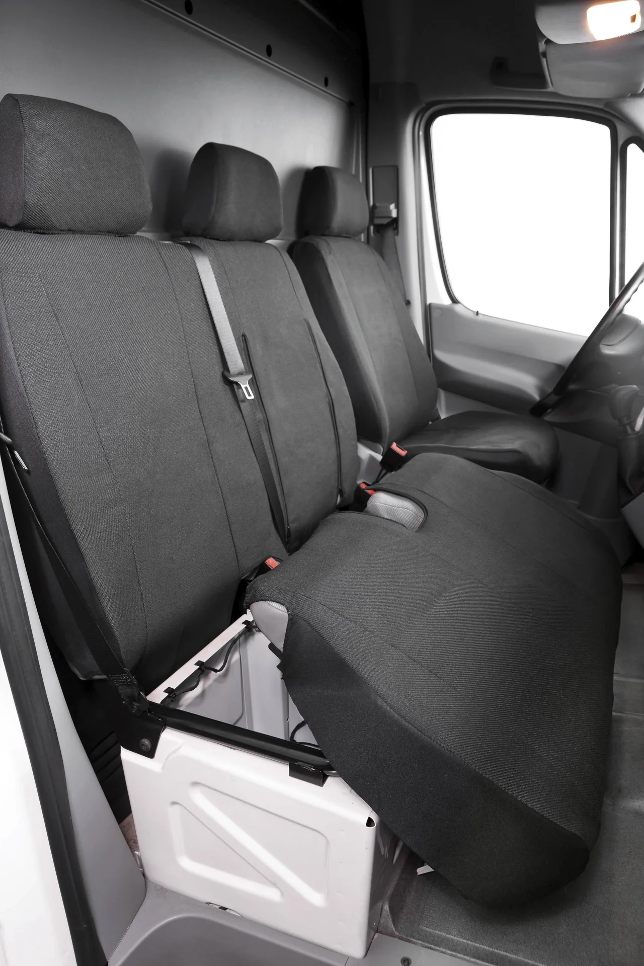 Passform Sitzbezüge Ford Transit für Einzelsitz und Doppelbank vorne aus Stoff ab BJ 08/2000 bis 04/2014 - 6