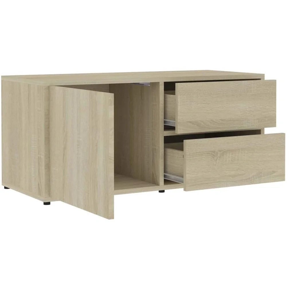 TV-Schrank 80x34x36 cm Spanplatte Sonoma Eiche - 6