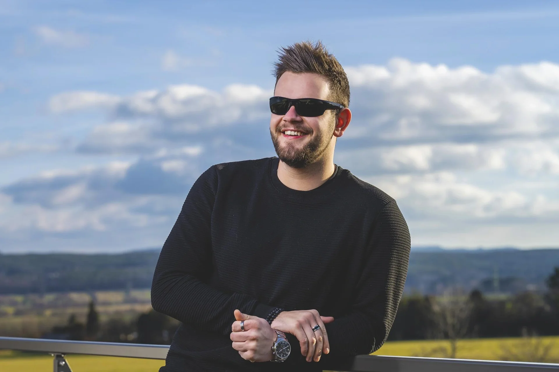 Polarisierte Sonnenbrille "HD Polar View", Schwarz - 12