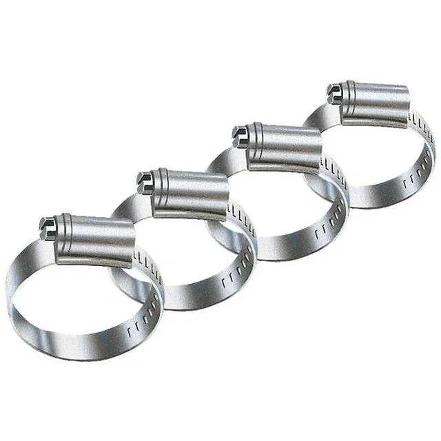 Schlauchschellen-Set 4-teilig, verzinkt 20-32 mm - 2