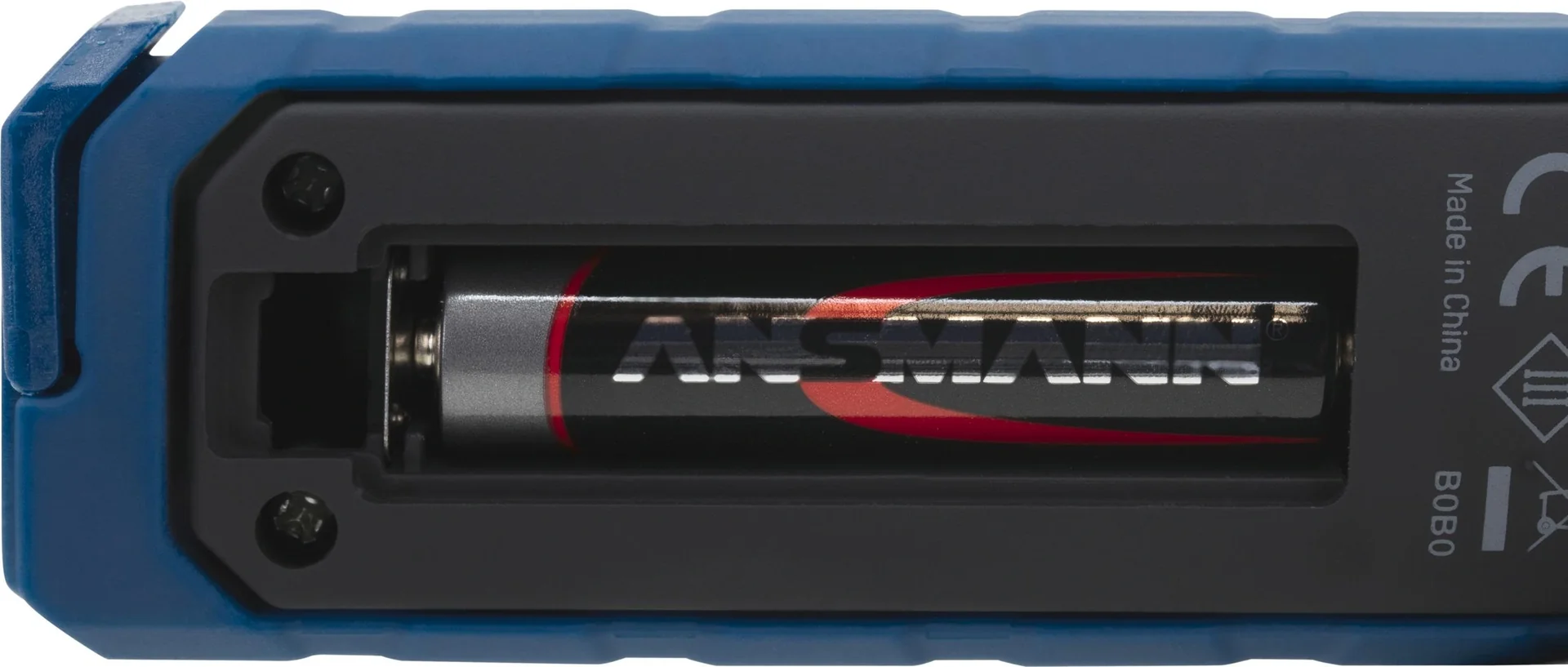 Ansmann Arbeitsleuchte inkl. Batterien, SMD-LEDs, 1W + 3W + Zink-Kohle Sparset AA/AAA - 72-teilig und Feuerzeug-Nachfüllgas 300 ml - 12