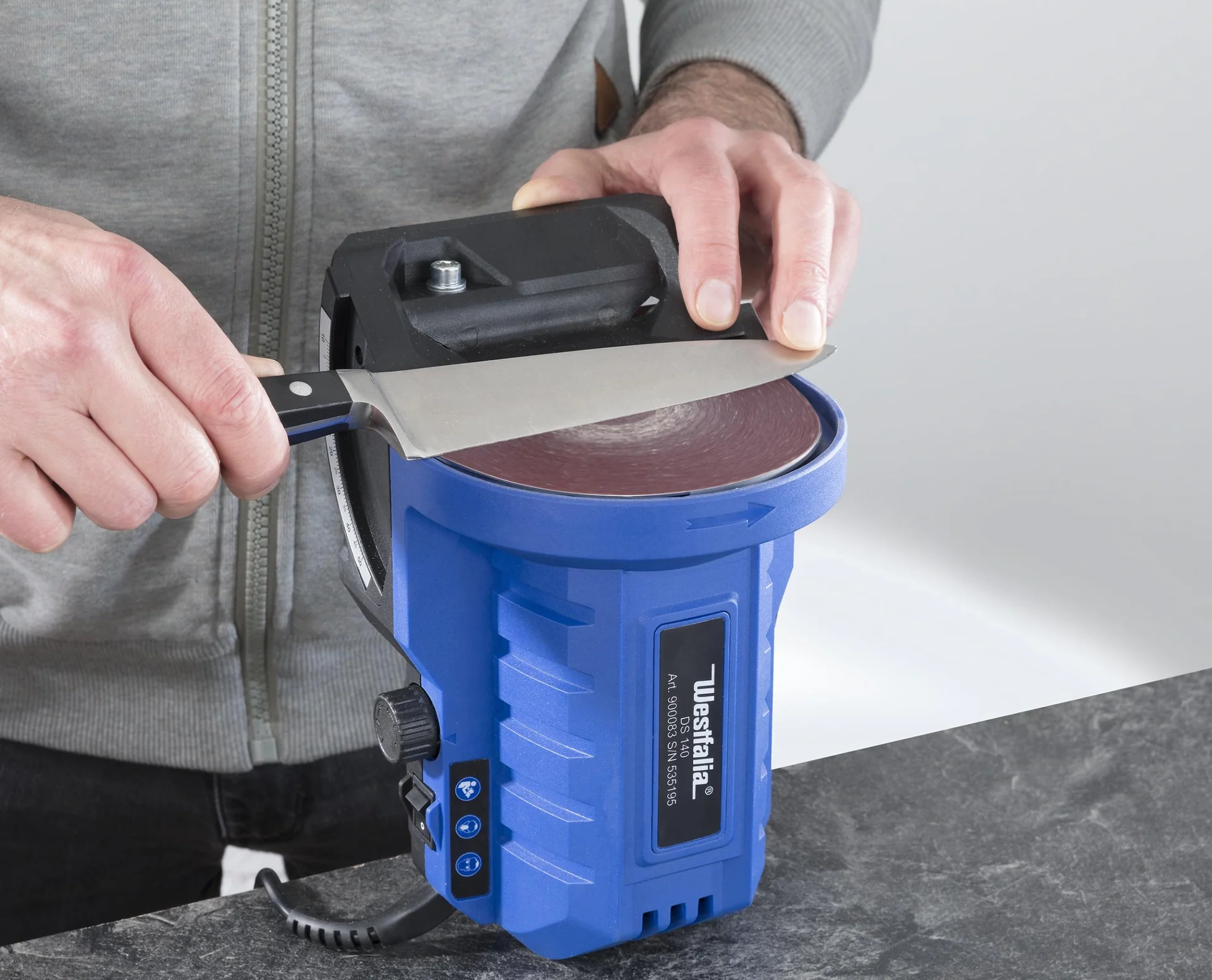 Tellerschleifer mit Gehrungswinkel, 140 Watt - 9