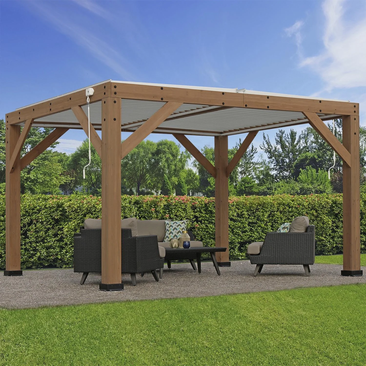Pergola Karl mit Lamellendach - 7