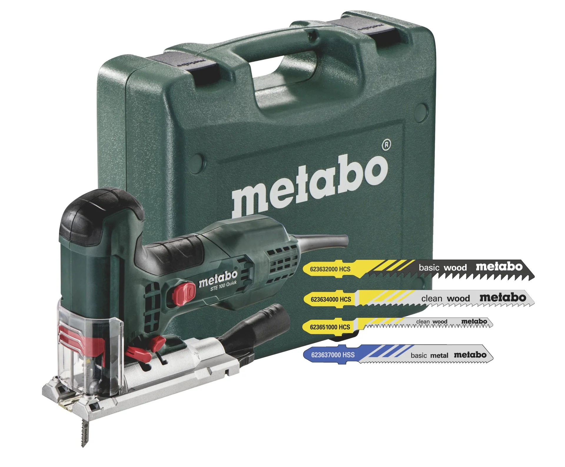 Elektronik-Pendel-Stichsäge STE 100 Quick Set 710 W mit 20 Stichsägeblättern - 1