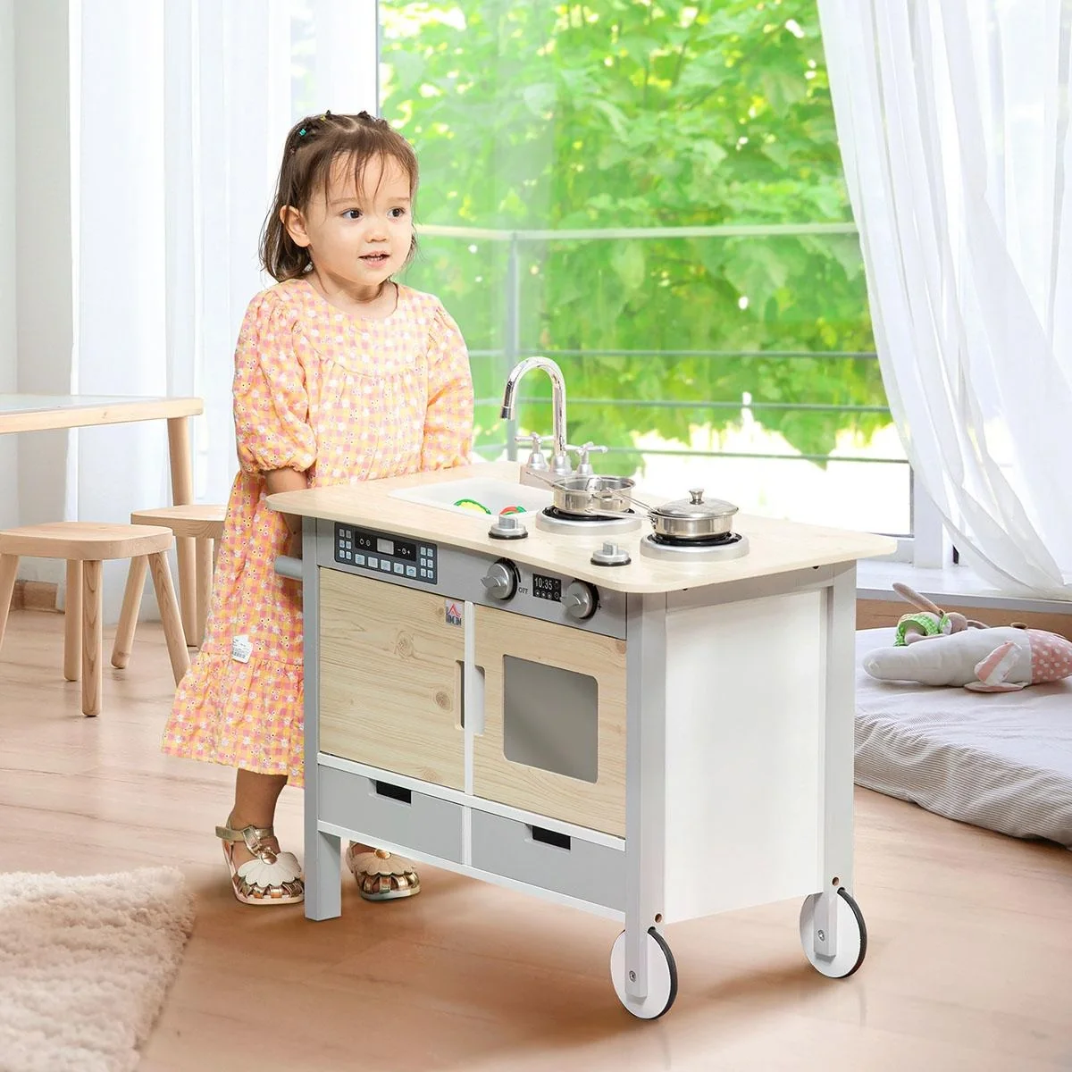 Spielküche 70 cm x 40 cm x 66,5 cm - 4