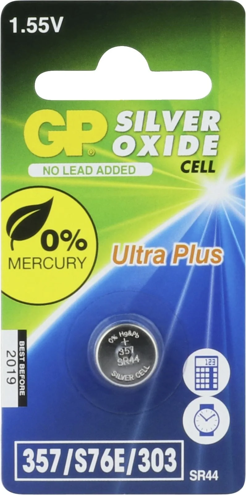 Silberoxid Uhrenbatterie SR44 - 1 Stück - 2