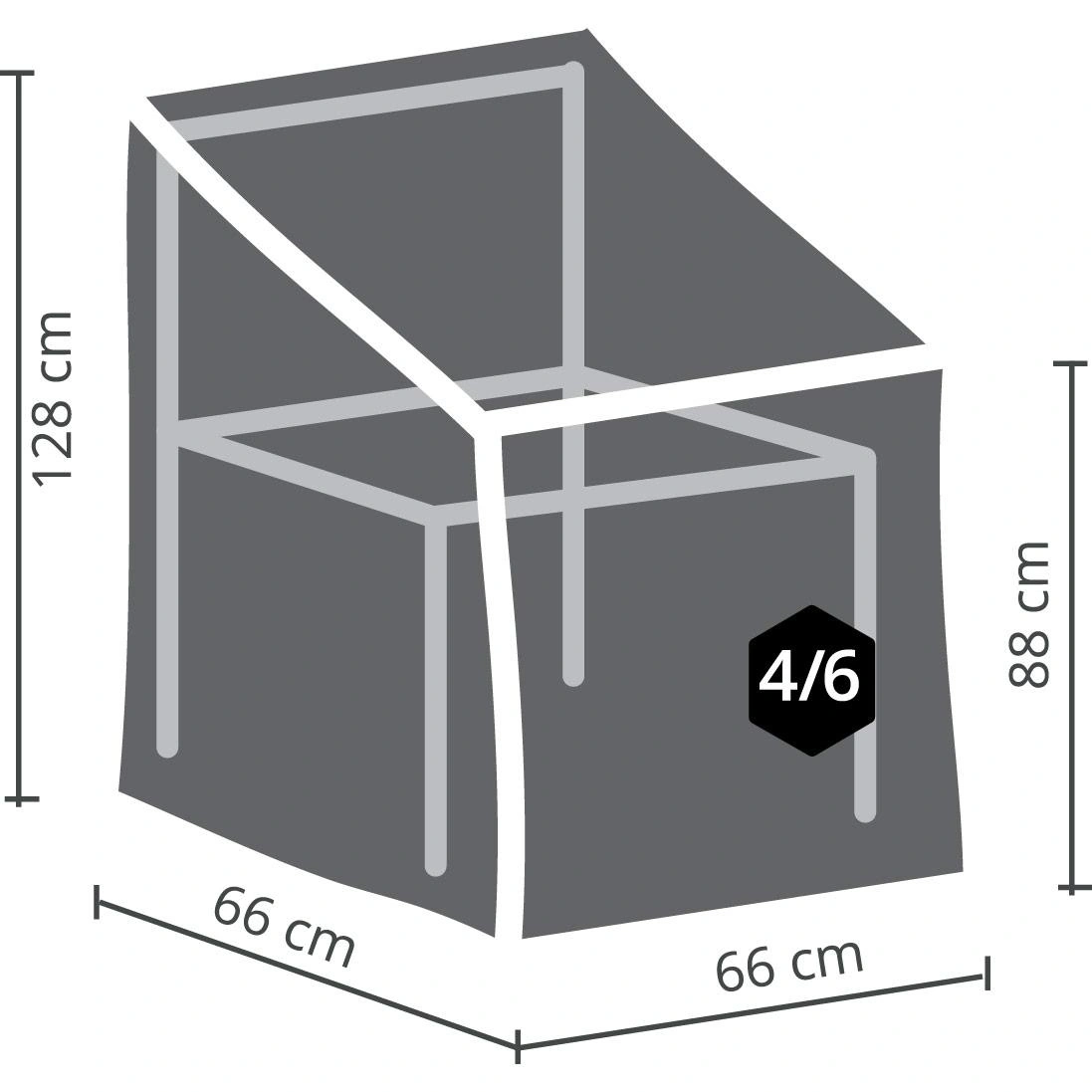 schutzhülle für stapelsessel - 1