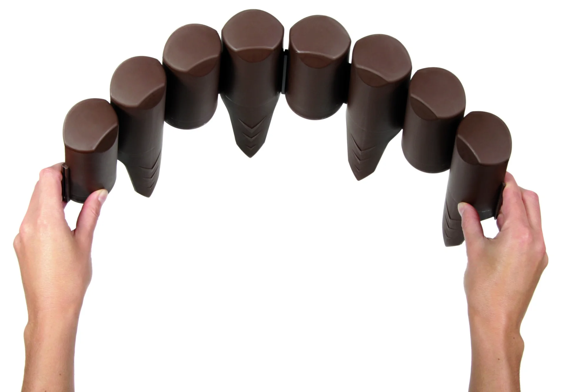 Beeteinfassung BORDER, braun - 10 Stück, 2,5 m - 7