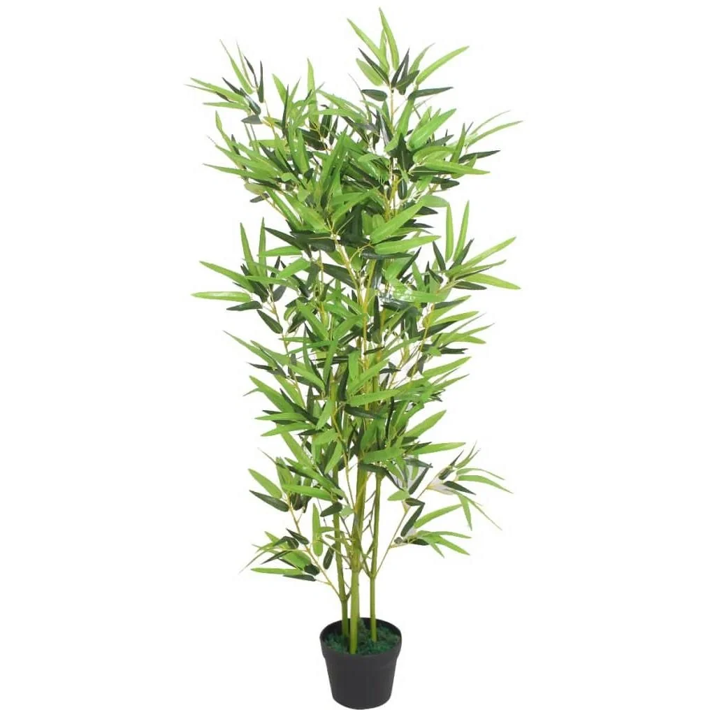 Künstliche Pflanze mit Topf Bambus 120 cm grün - 1