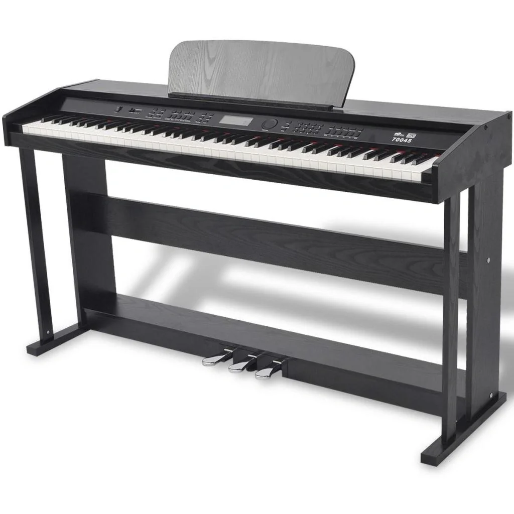 Digitalpiano mit Pedalen 88 Tasten schwarz - 1
