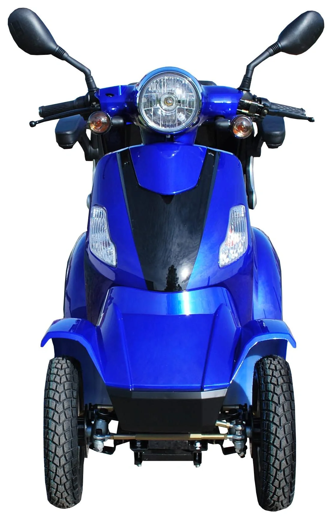 E-Scooter 4 Räder blau - 20 Ah Li-Io Akku - 25 km/h - Seniorenmobil - 6