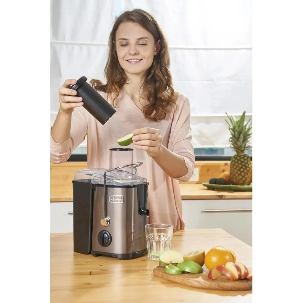 Entsafter BXJE600E - Große Öffnung - Edelstahl - 600W - 5