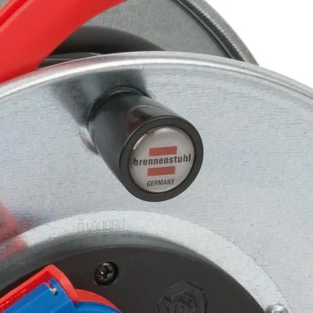 Kabeltrommel Garant S IP44, Durchmesser 240mm, Stahlblech, 25m schwarzes Bremaxx Kabel - 7