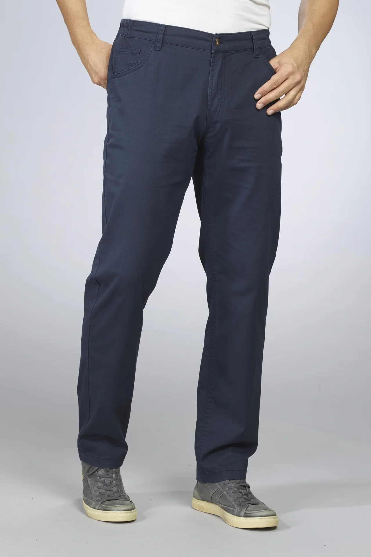 Stretchhose mit Komfortbund, Farbe marine, Gr.58 - 2