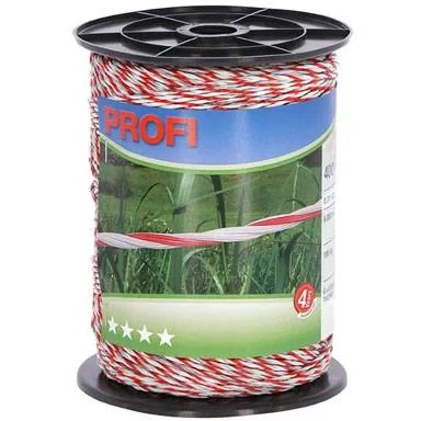 Profi Zaundraht 6X0,30 Tric, 400M, Weiß/Rot - 1