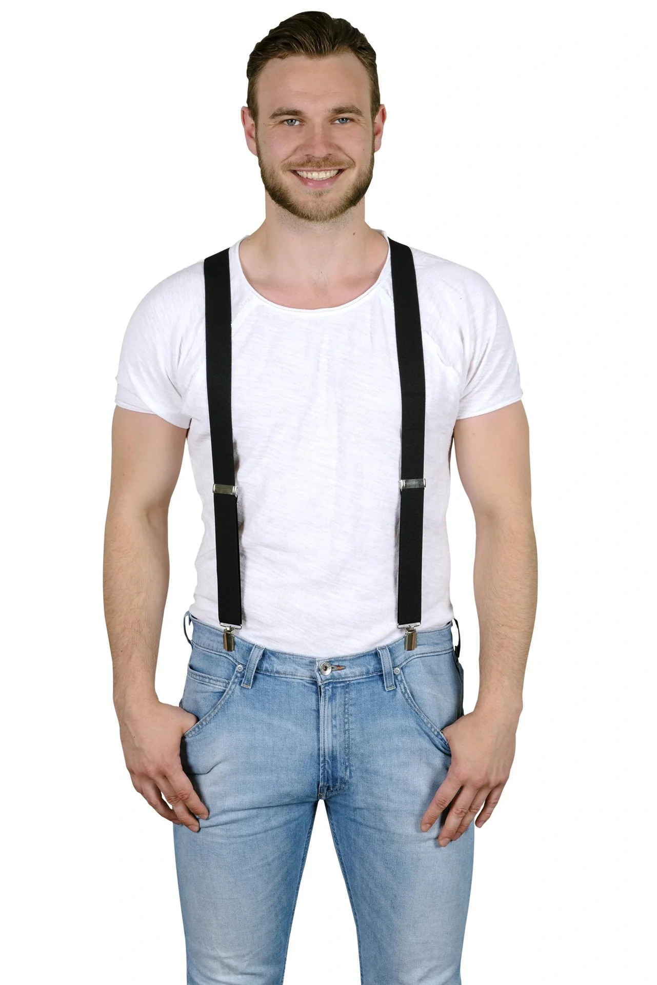 Hosenträger, Länge max.120cm, Farbe schwarz - 7